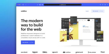 a computer screen with the words the modern way to build for the web